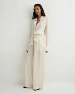 BONDI BORN Tops|Matching Separates*Ardea Fitted Blouse - Pearl