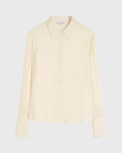 BONDI BORN Tops|Matching Separates*Ardea Fitted Blouse - Pearl