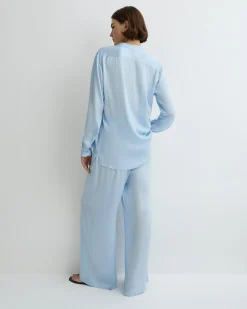 BONDI BORN Tops|Matching Separates*Ardea Long Sleeve Shirt - Hydrangea