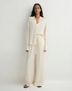 BONDI BORN Pants & Shorts|Matching Separates*Ardea Luxe Pant - Pearl