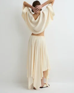 BONDI BORN Skirts|Matching Separates*Ardea Square Long Skirt - Pearl