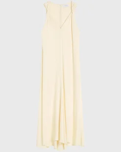 BONDI BORN Maxi Dresses|Dresses*Ardea Twist Shoulder Maxi Dress - Pearl