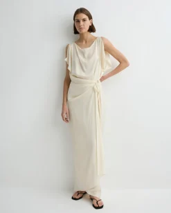 BONDI BORN Maxi Dresses|Dresses*Ardea Wrap Dress - Pearl