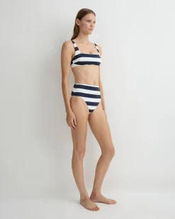 BONDI BORN Bikini Tops*Aria Bikini Top - (Embodee™) Navy Stripe