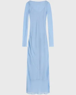 BONDI BORN Maxi Dresses|Dresses*Capri Silk Bias Long Dress - Sky