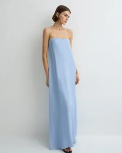 BONDI BORN Maxi Dresses|Dresses*Capri Silk Cami Dress - Sky