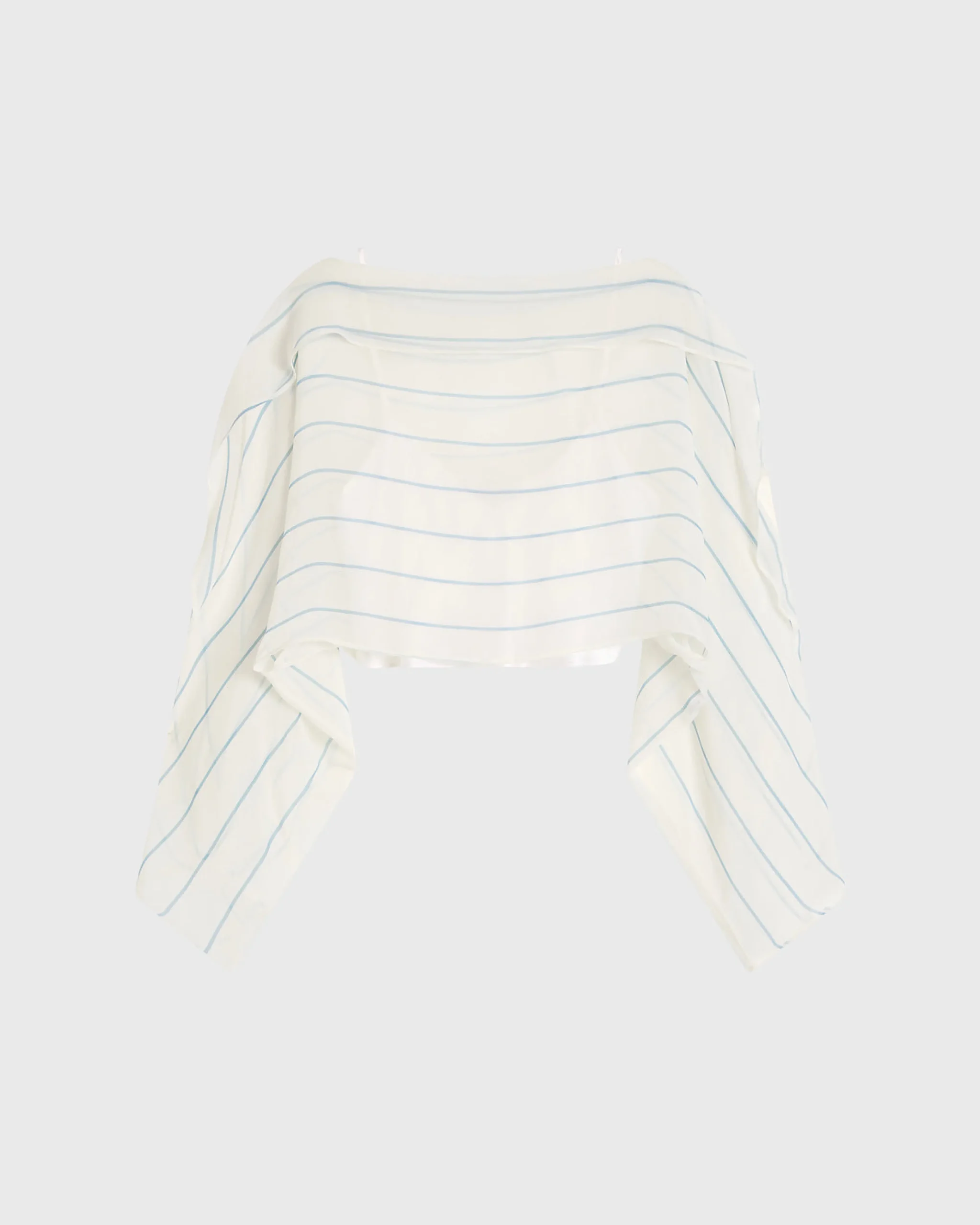 BONDI BORN Cover-ups|Tops*Capri Silk Kimono Top - Smoke Stripe