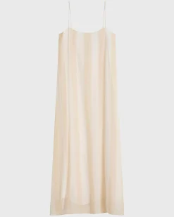 BONDI BORN Maxi Dresses|Dresses*Capri Silk Slip Dress - Ecru Stripe