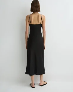 BONDI BORN Midi Dresses|Maxi Dresses*Como Long Bias Slip Dress - Black