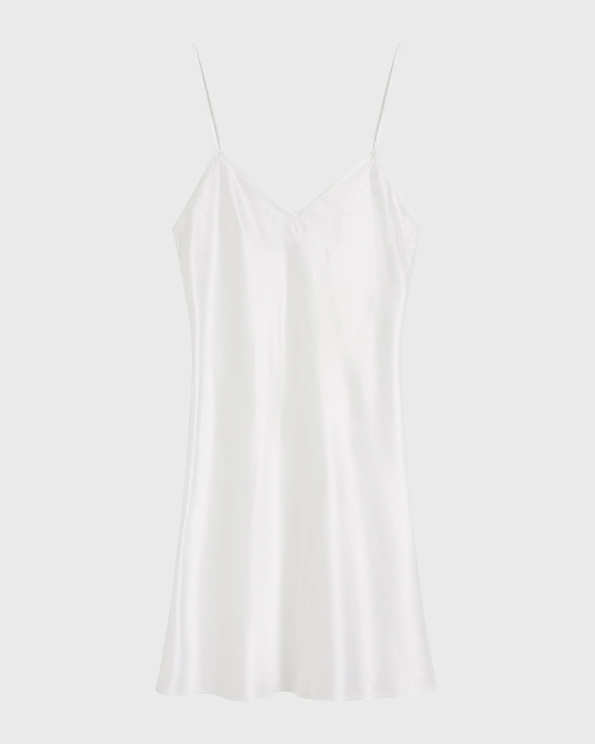 BONDI BORN Mini Dresses|Dresses*Como Short Bias Slip Dress - White