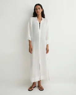 BONDI BORN Cover-ups*Cremona Kimono Sleeve Coverup - White