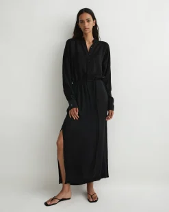 BONDI BORN Cover-ups|Dresses*Cremona Long Tunic Dress - Black