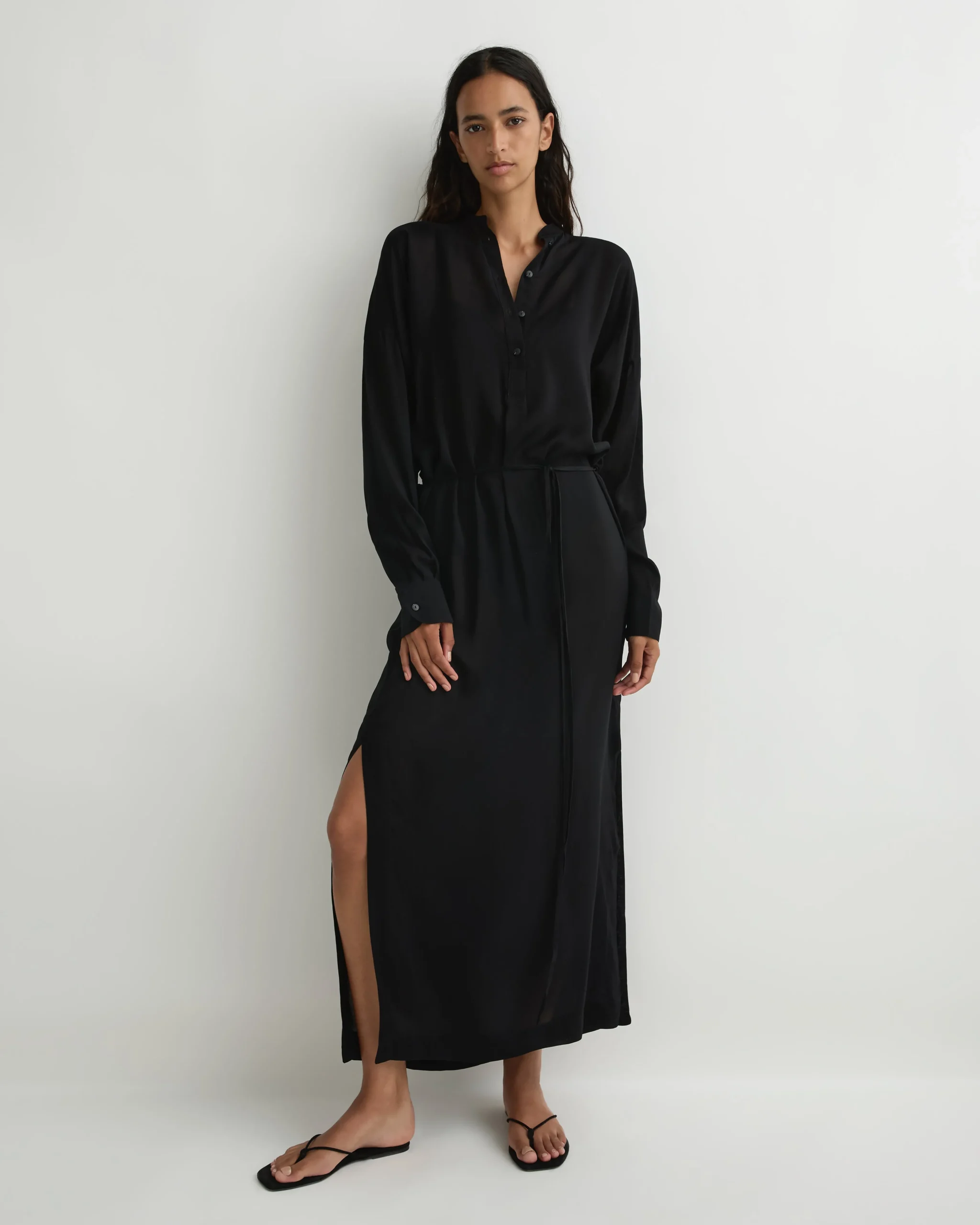 BONDI BORN Cover-ups|Dresses*Cremona Long Tunic Dress - Black