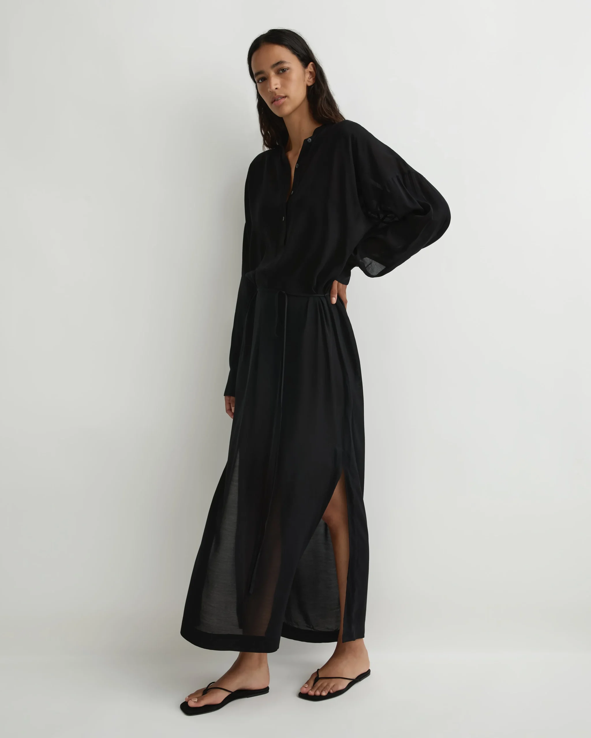BONDI BORN Cover-ups|Dresses*Cremona Long Tunic Dress - Black