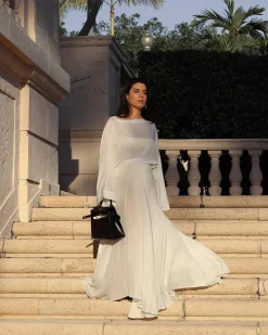 BONDI BORN Matching Separates|Cover-ups*Cremona Maxi Skirt - White