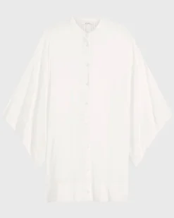 BONDI BORN Cover-ups|Mini Dresses*Cremona Mini Kimono Coverup - White