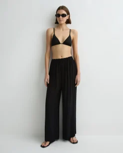 BONDI BORN Cover-ups|Pants & Shorts*Cremona Sheer Pant - Black