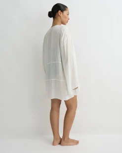 BONDI BORN Cover-ups*Cremona Tie-Front Mini Coverup - White