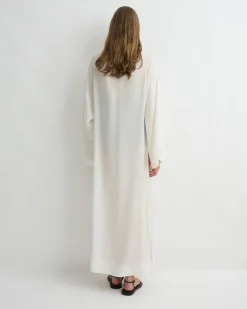 BONDI BORN Cover-ups|Dresses*Cremona Tie-Side Maxi Coverup - White