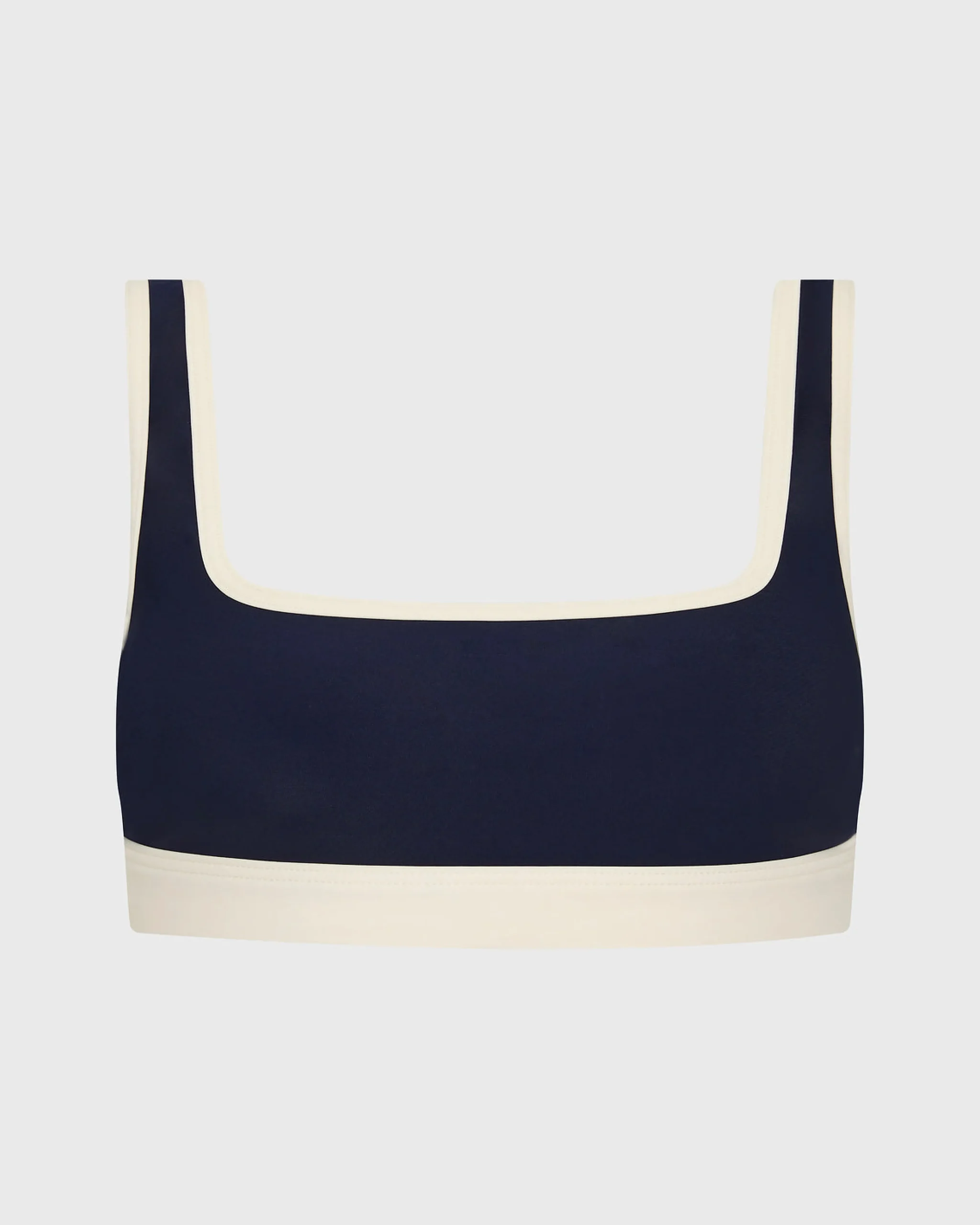 BONDI BORN Bikini Tops*Hayden Bikini Top - Navy & Pearl (Sculpteur®) navy-pearl