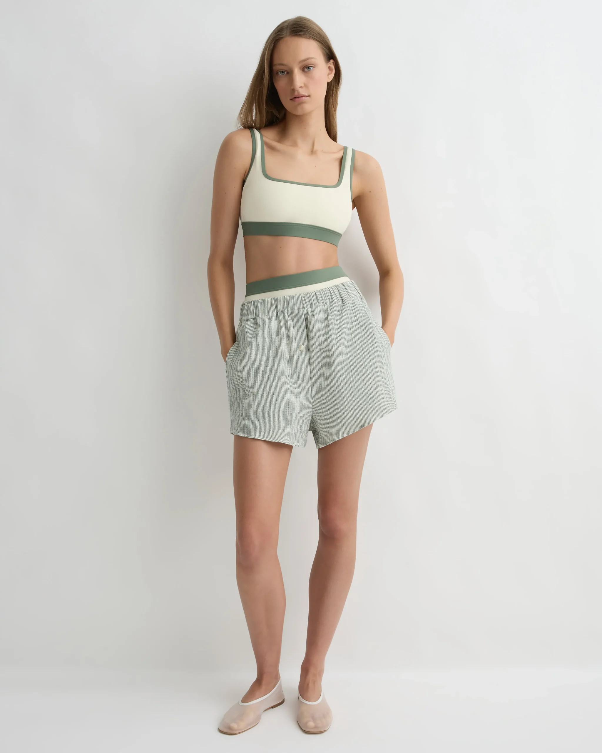 BONDI BORN Bikini Tops*Hayden Bikini Top - Sage (Sculpteur®) sage-contrast