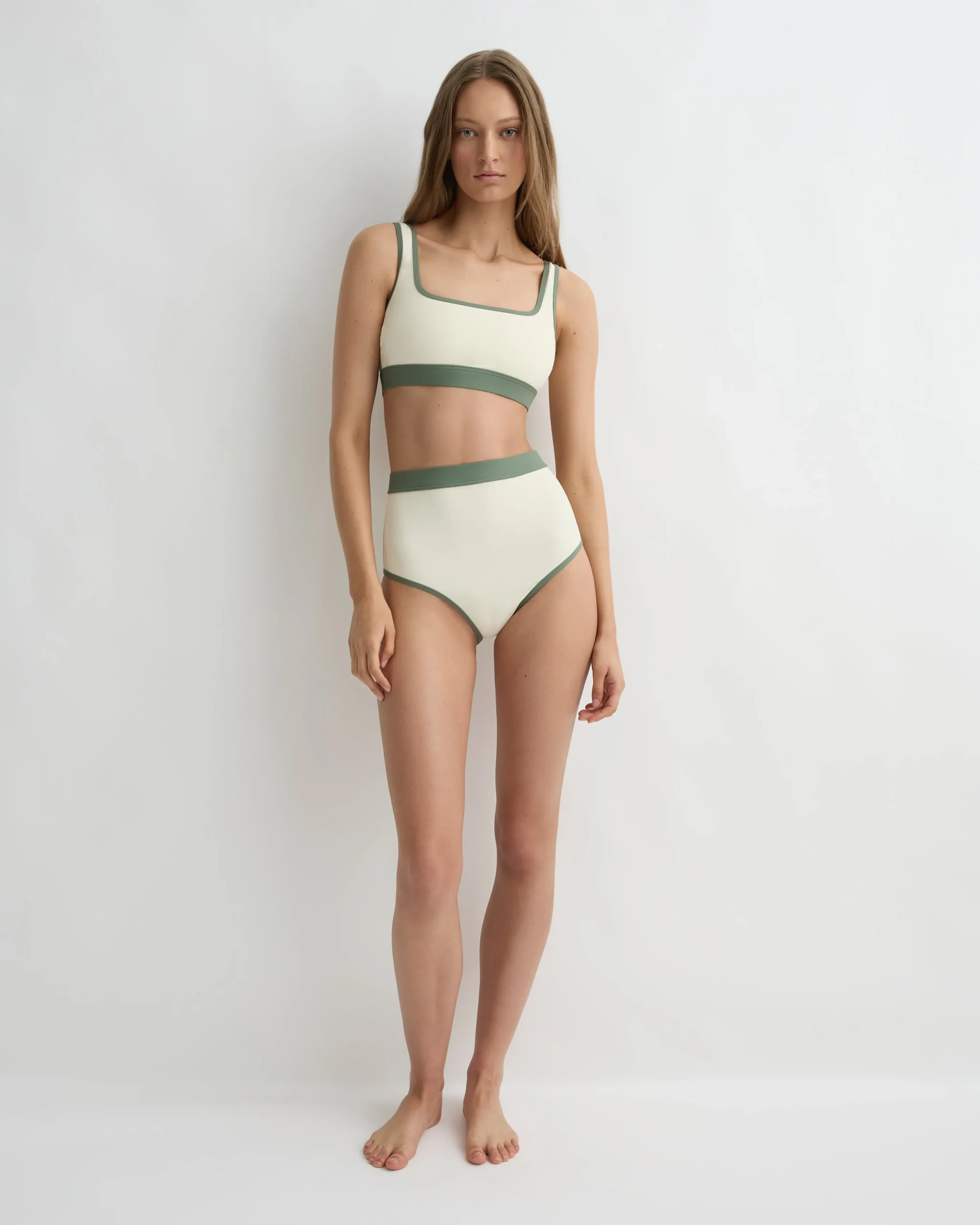 BONDI BORN Bikini Tops*Hayden Bikini Top - Sage (Sculpteur®) sage-contrast