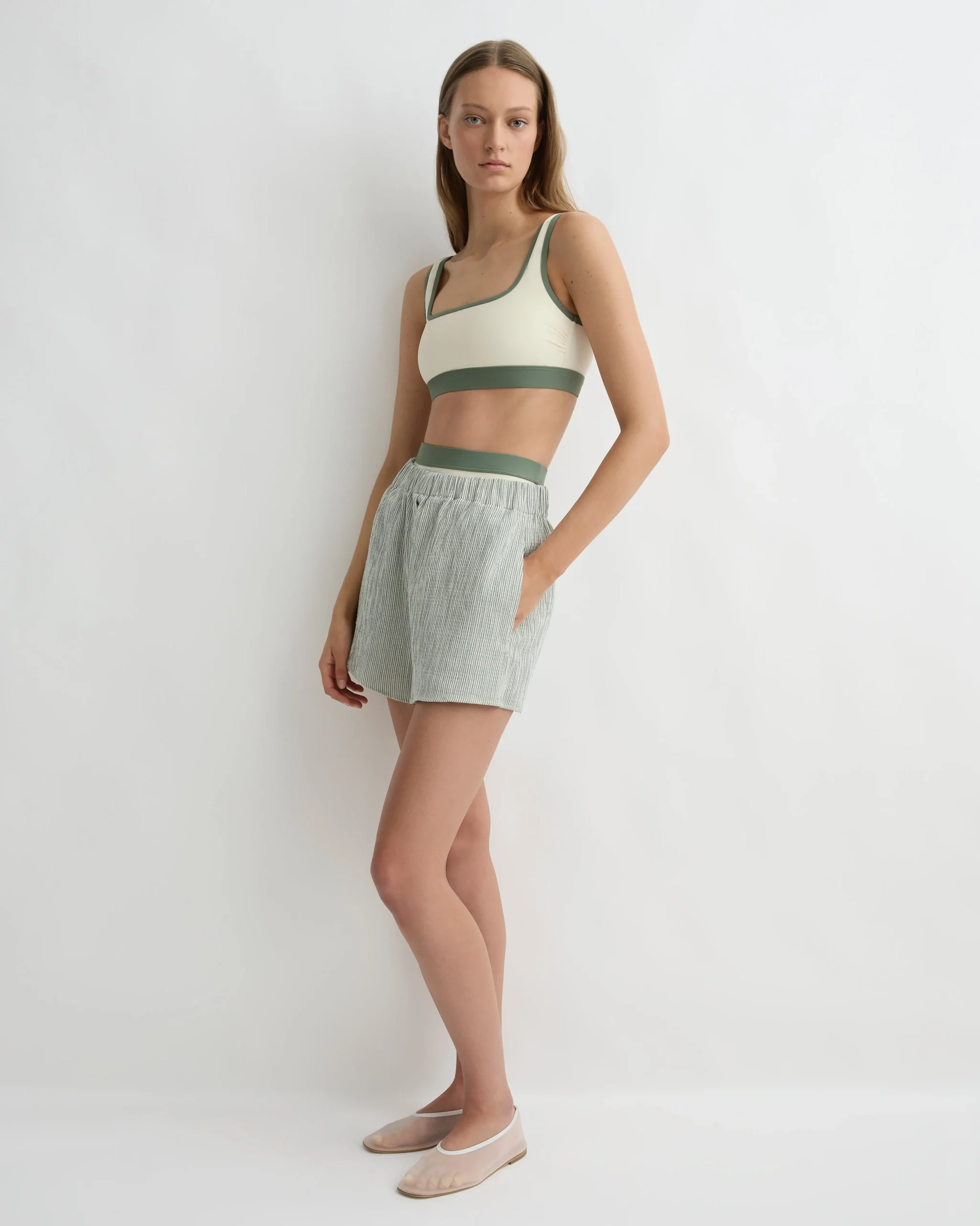 BONDI BORN Bikini Tops*Hayden Bikini Top - Sage (Sculpteur®) sage-contrast