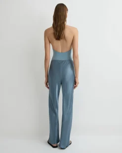 BONDI BORN Pants & Shorts|Matching Separates*Kobe Bias Pant - Steel Blue steel-blue