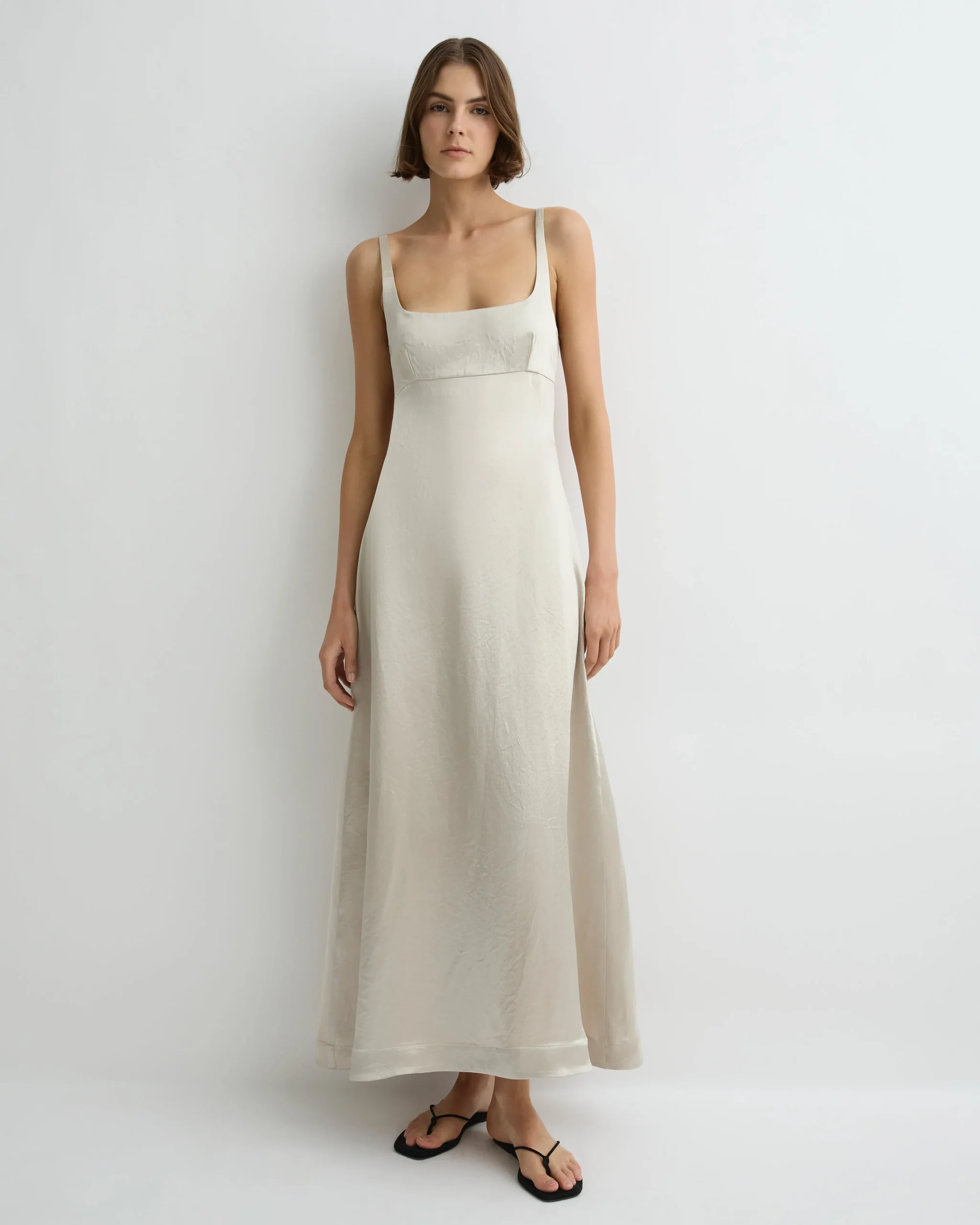 BONDI BORN Maxi Dresses|Dresses*Kobe Exposed Back Maxi Dress - Silver