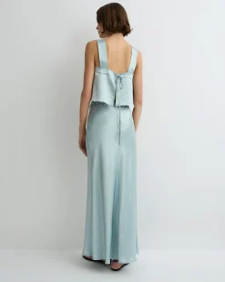 BONDI BORN Tops|Matching Separates*Kobe Tie Back Bodice - Mist