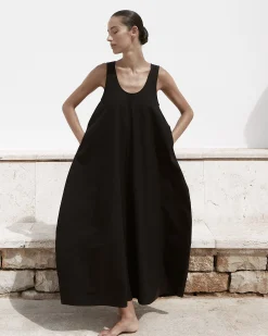 BONDI BORN Maxi Dresses|Dresses*Kyoto Cocoon Dress - Black
