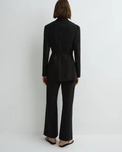 BONDI BORN Matching Separates|Tops*Kyoto Wrap Shirt - Black