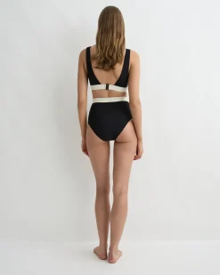 BONDI BORN Bikini Bottoms*Lina Bikini Bottom - Black & Pearl (Sculpteur®) BLC