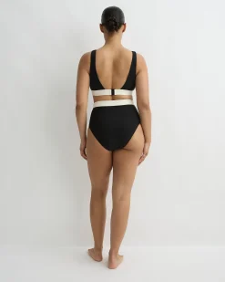 BONDI BORN Bikini Tops*Lya Bikini Top - Black & Pearl (Sculpteur®) BLC