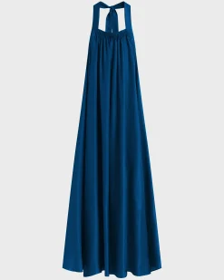 BONDI BORN Maxi Dresses|Dresses*Marfa Silk Halter Maxi Dress - Tropico