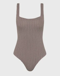 BONDI BORN One Pieces*Margot One Piece - Mocha Dot (Embodee™) mocha-dot