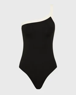 BONDI BORN One Pieces*Nicky One Piece - & Porcelain (Embodee™) Black