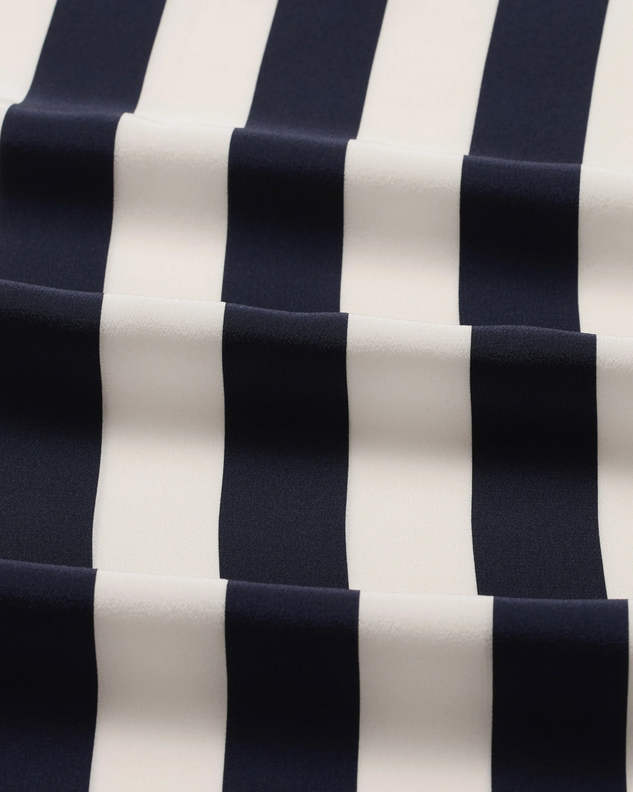 BONDI BORN Tops|Matching Separates*Orta Silk Long Sleeve Blouse - Navy Stripe