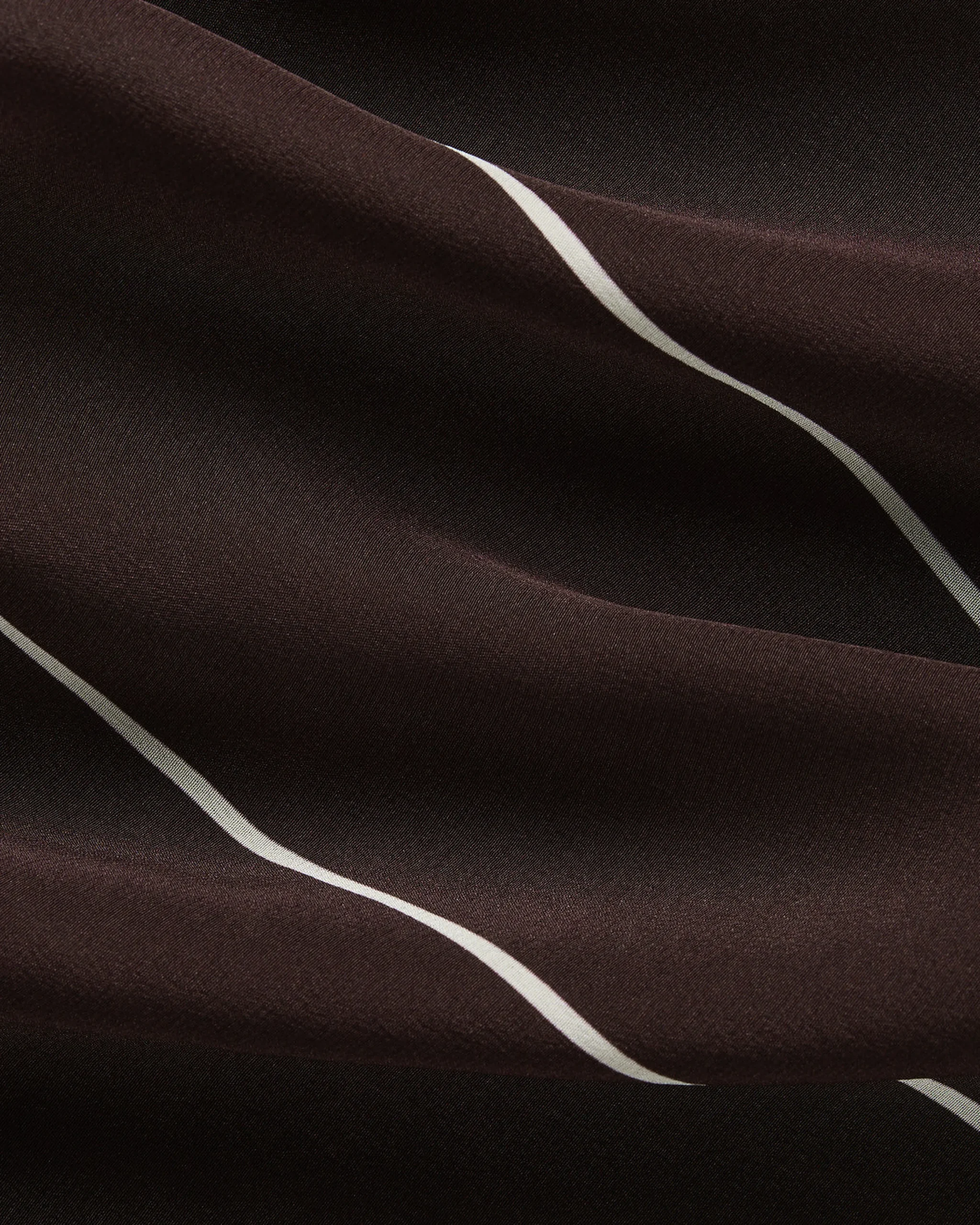 BONDI BORN Mini Dresses|Dresses*Orta Silk Wrap Mini Dress - Mocha Stripe