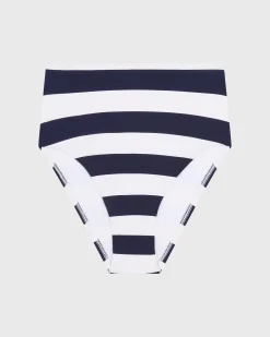 BONDI BORN Bikini Bottoms*Poppy Bikini Bottom – Navy & White Stripe (Embodee™) Navy Stripe