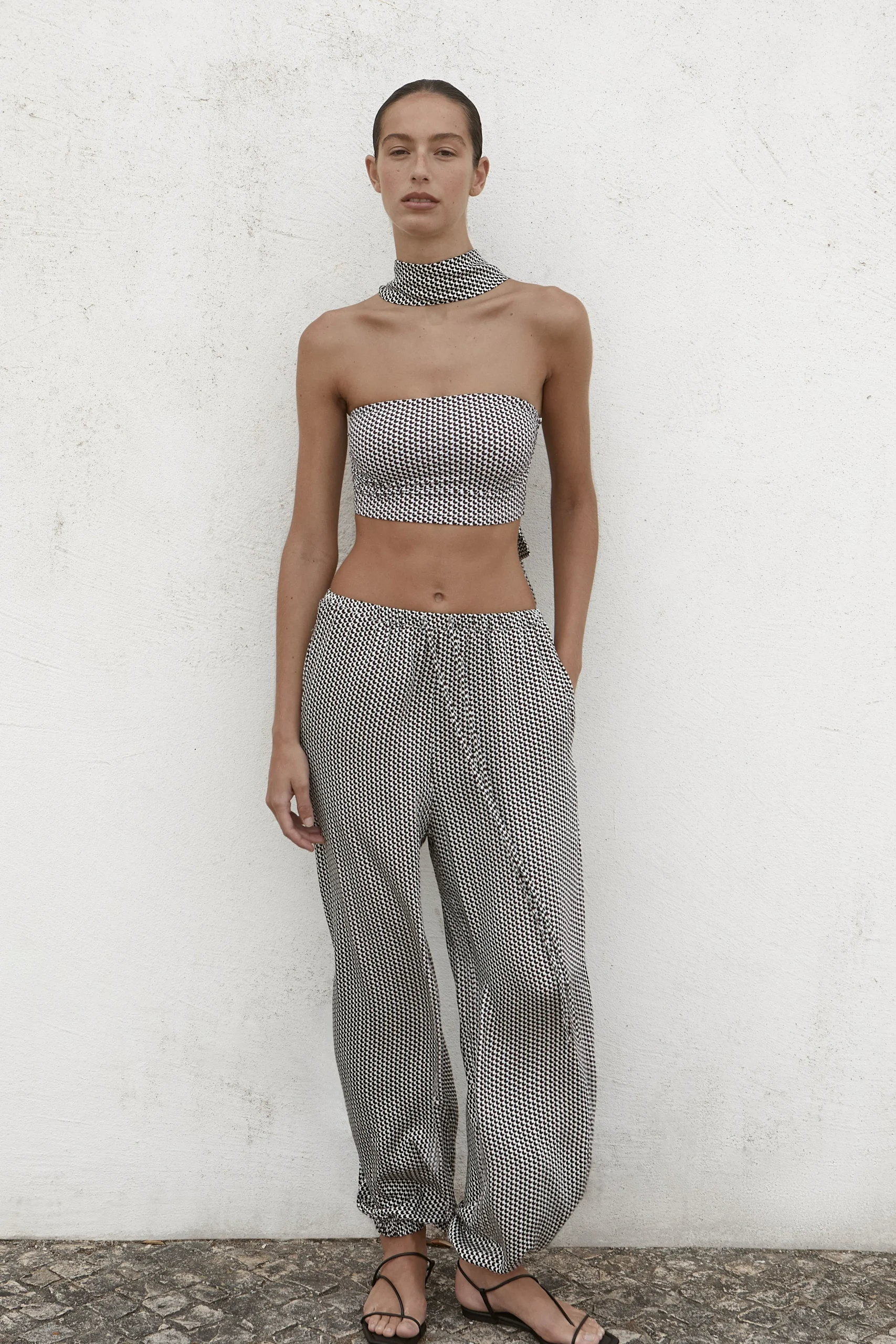 BONDI BORN Pants & Shorts|Matching Separates*Salema Balloon Pant - Mocha Dot mocha-dot