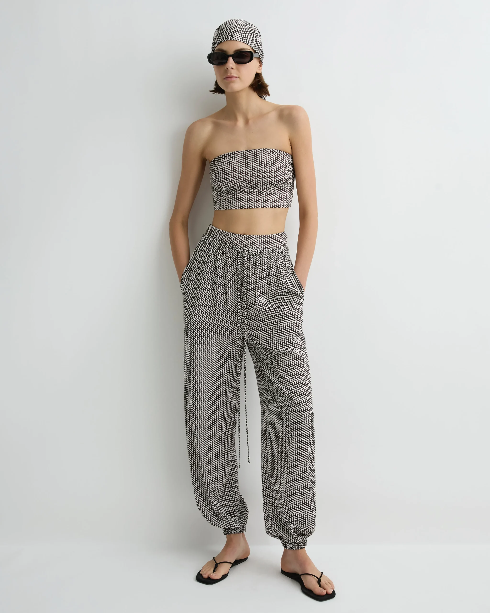 BONDI BORN Pants & Shorts|Matching Separates*Salema Balloon Pant - Mocha Dot mocha-dot