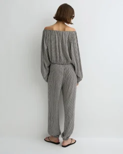 BONDI BORN Pants & Shorts|Matching Separates*Salema Balloon Pant - Mocha Dot mocha-dot