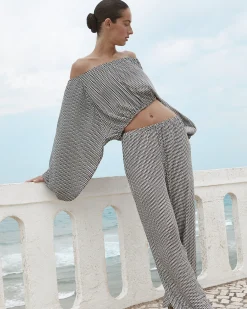 BONDI BORN Tops|Matching Separates*Salema Balloon Top - Mocha Dot mocha-dot