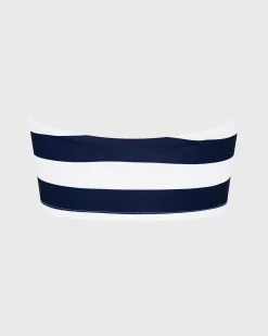 BONDI BORN Bikini Tops*Stella Bikini Top – Navy & White Stripe (Embodee™) Navy Stripe